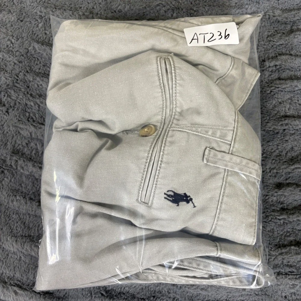 Polo Ralph Lauren Classic Fit Chino Shorts Mens 44 Khaki Tan Cotton AT236